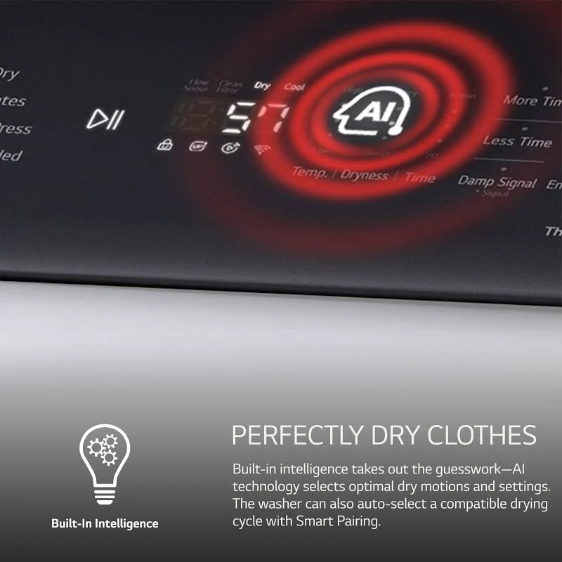 LG 7.3 cu ft Electric Dryer with Sensor Dry (DLE7150W), photo 7 of 7