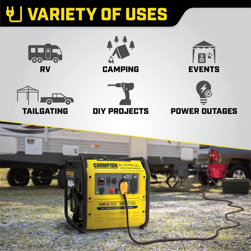 Champion Power Equipment 4250-Watt Dual Fuel Inverter Generator, RV Ready, photo 6 of 7