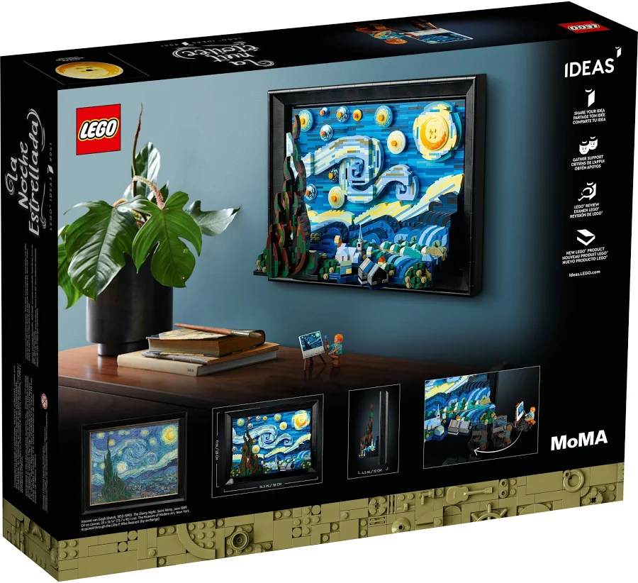 LEGO Ideas 21333 Vincent van Gogh – The Starry Night, photo 2 of 5