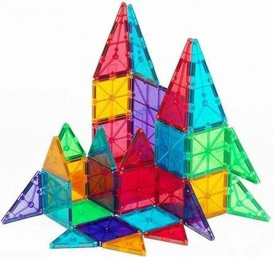 Magna-Tiles Clear Colors 100-Piece Set, photo 7 of 7