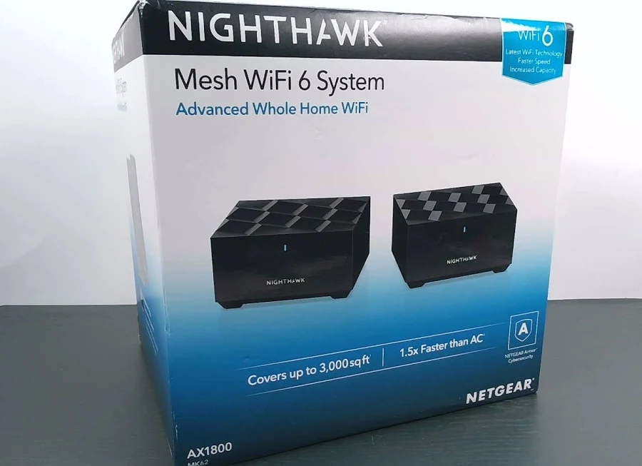 NETGEAR Nighthawk Mesh WiFi 6 System (Router + 1 Satellite), photo 2 of 7