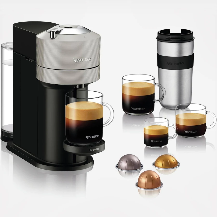 Nespresso Vertuo Next Coffee & Espresso Maker, Light Grey, photo 5 of 7