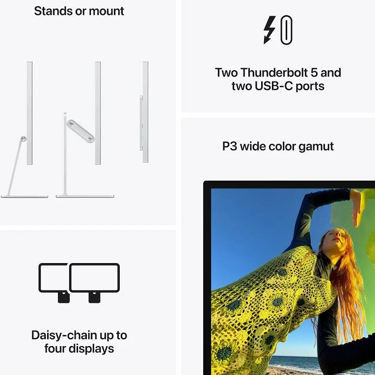 Apple Studio Display 27-inch 5K (2026) – Standard Glass, VESA Mount Adapter (MFEY4LL/A), photo 2 of 7
