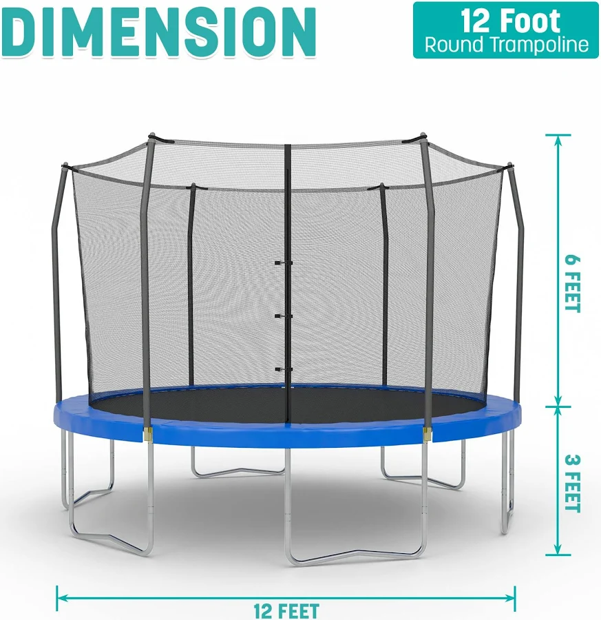 Skywalker Trampolines 12' Round Trampoline with Enclosure, photo 5 of 7