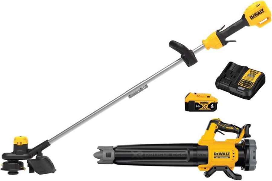 DeWalt 20V MAX XR Cordless String Trimmer & Brushless Blower Combo Kit with 4.0Ah Battery (DCKO215M1), photo 2 of 7