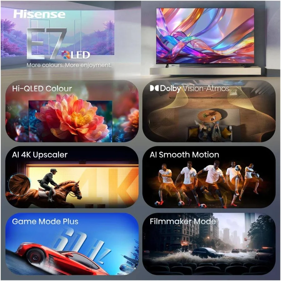 Hisense 85" E7S QLED 4K Smart TV, photo 7 of 7