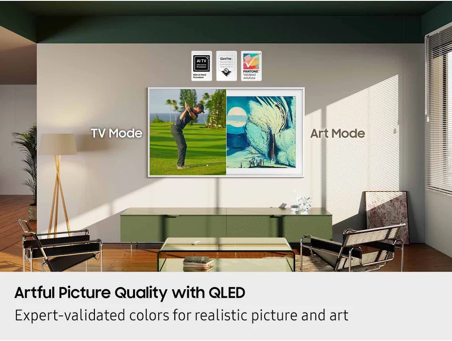 Samsung 65" The Frame QLED 4K Art Mode Vision AI Smart TV (65LS03FA), photo 7 of 7