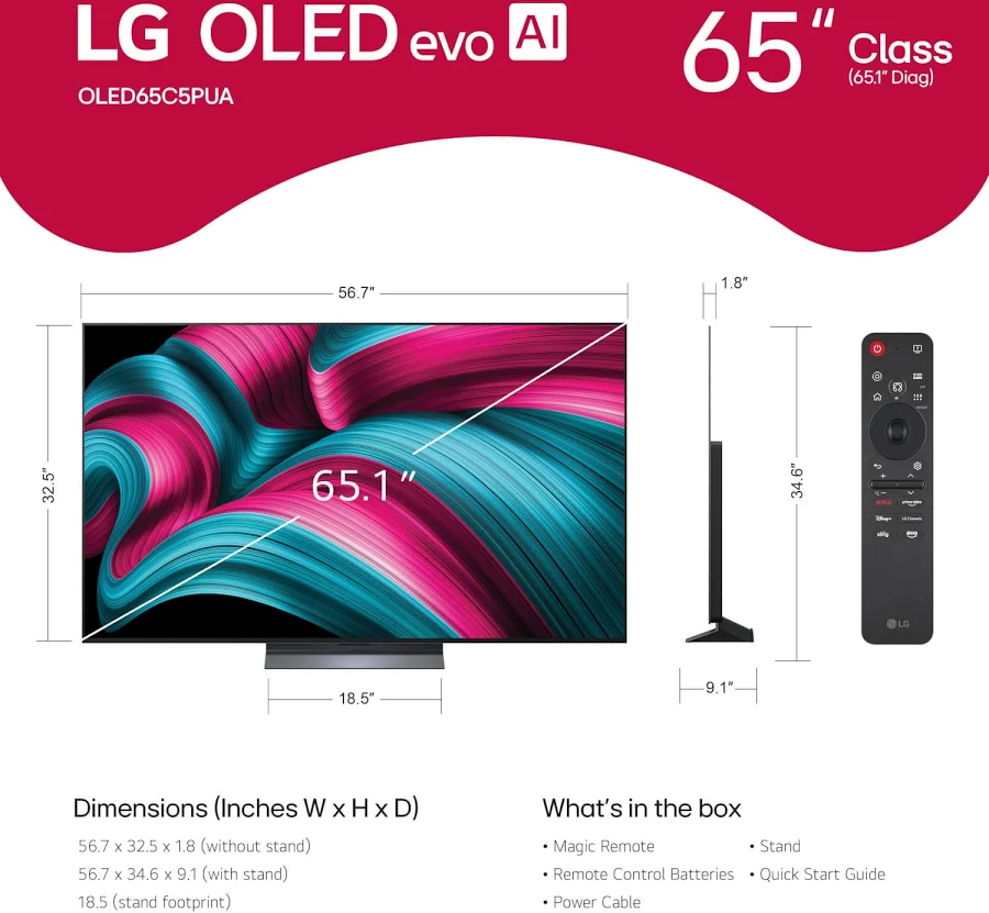 LG OLED evo AI C5 4K Smart TV, photo 5 of 7