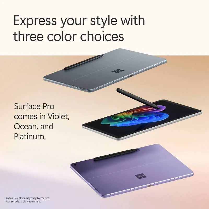 Microsoft Surface Pro 12-inch Copilot+ PC – Snapdragon X Plus, 16GB RAM, 512GB, Ocean, photo 4 of 7