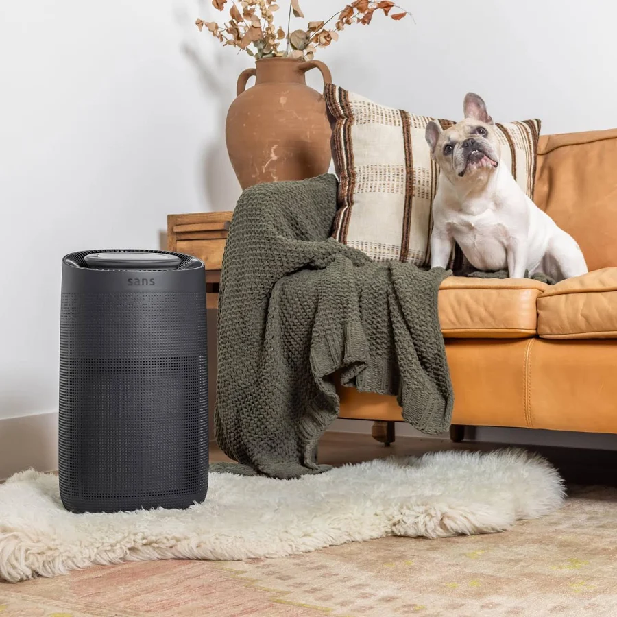 Sans True HEPA 13 Air Purifier for Extra Large Rooms with UV-C Light and Carbon Odor Absorption, Black, photo 7 of 7