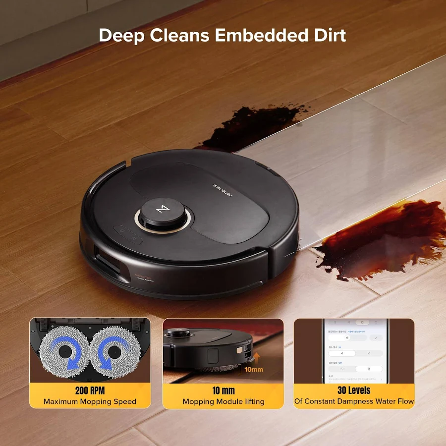 Roborock Qrevo S5V Robot Vacuum and Mop with FlexiArm Edge Mopping, photo 7 of 7