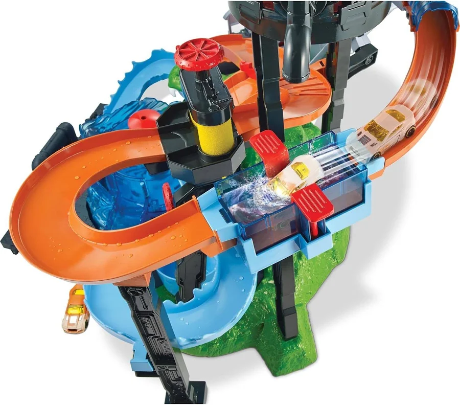 Hot Wheels Ultimate Gator Car Wash Playset with Color Shifters Car, photo 5 of 7