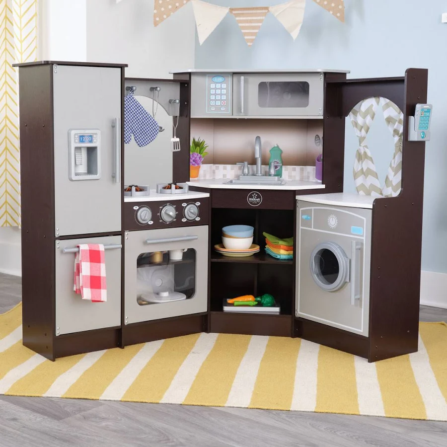 KidKraft Ultimate Corner Play Kitchen with Lights & Sounds, photo 2 of 7