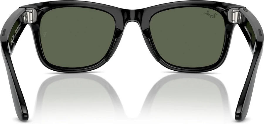 Ray-Ban Meta Wayfarer Smart Glasses – Shiny Black, G-15 Green Lenses, photo 3 of 7