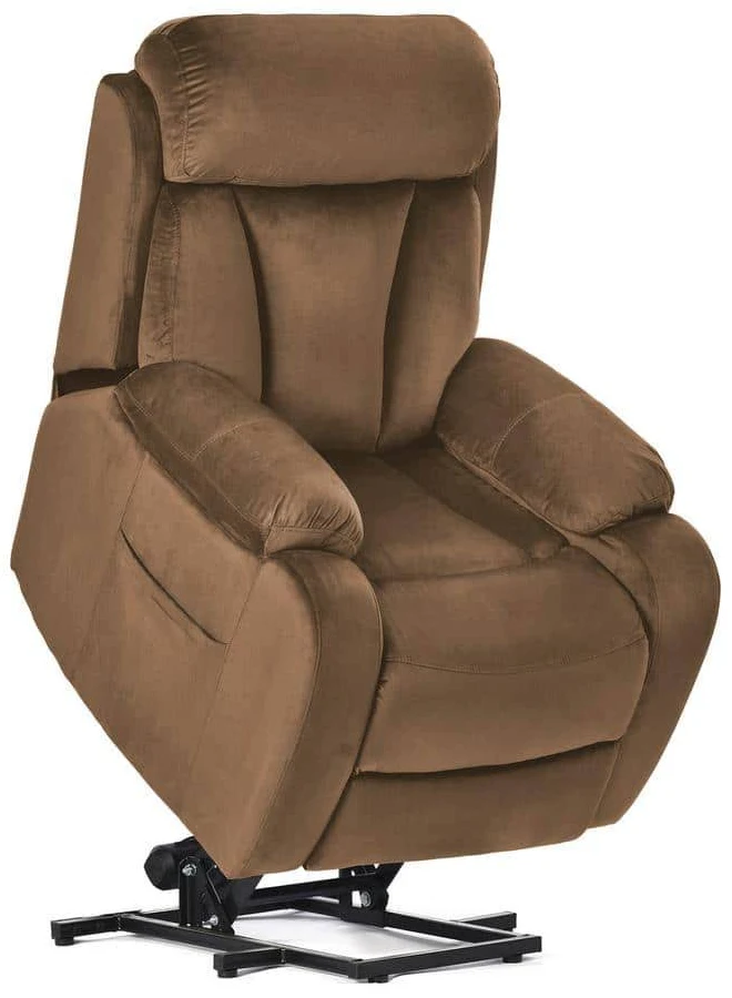 Merax Power Lift Recliner with Remote – Gray Velvet, photo 2 of 7