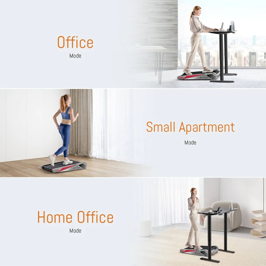 Egofit Walker Pro M1 Under-Desk Treadmill – Cool Grey, photo 4 of 7