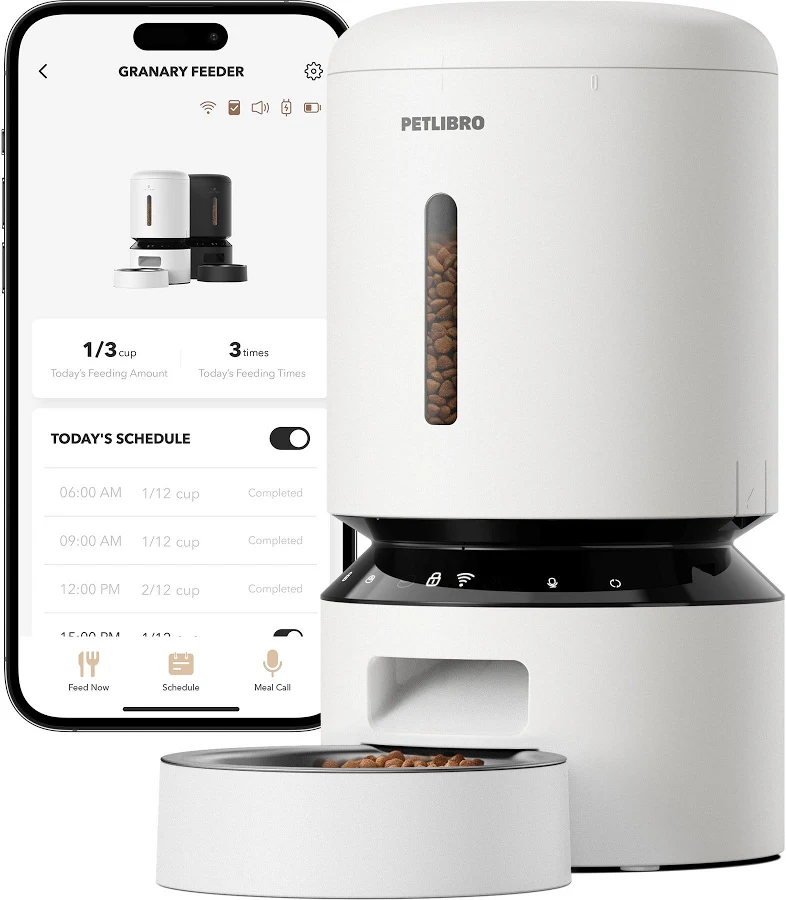 PETLIBRO 5L Automatic Pet Feeder with Dual-Band Wi-Fi, White, photo 2 of 7