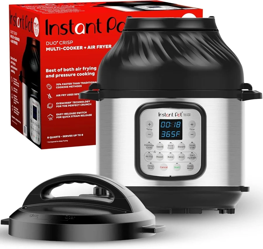Instant Pot Duo Crisp 11-in-1 Air Fryer and Electric Pressure Cooker, 6 Quart, photo 2 of 7