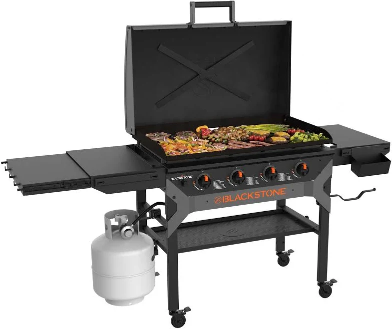Blackstone Iron Forged 36" 4-Burner Propane Griddle with Hood, photo 2 of 7